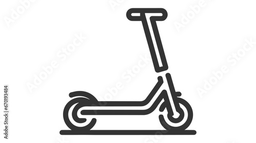 Vector scooter icon design isolated on white background