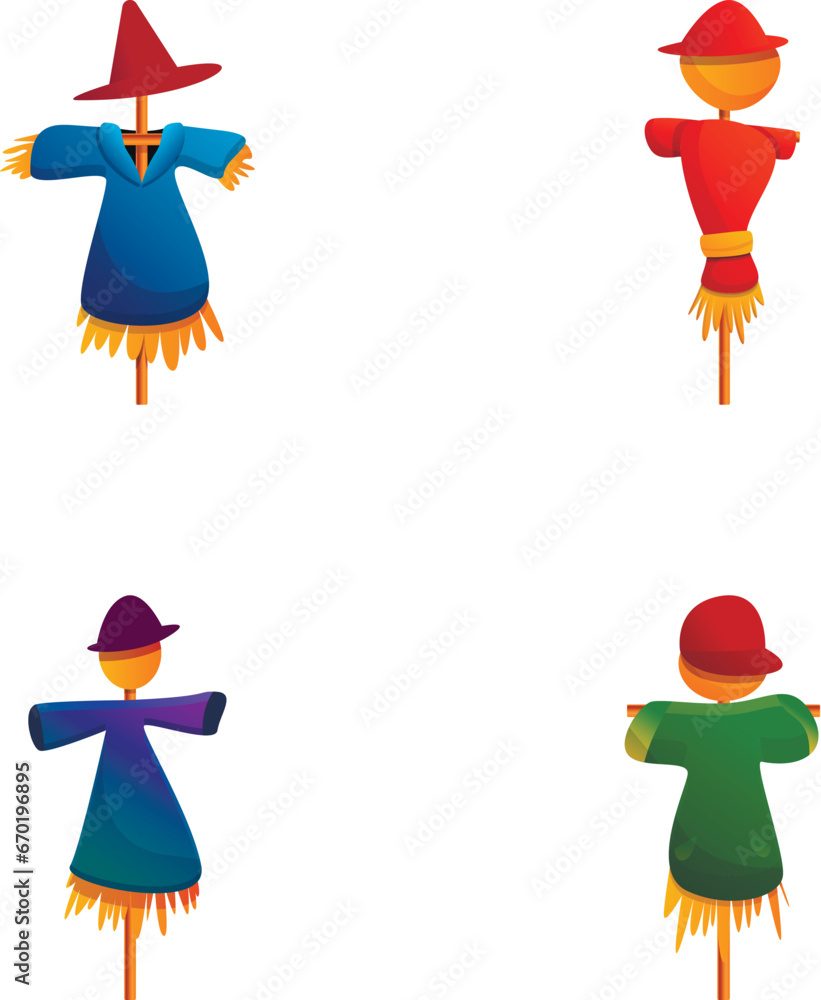 Premium Vector  Argentina with scarecrows cartoon character vector