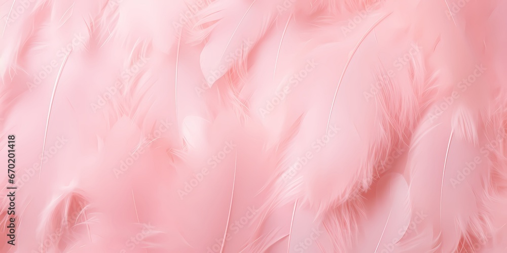 Soft pink feathers texture background. Swan Feather.
