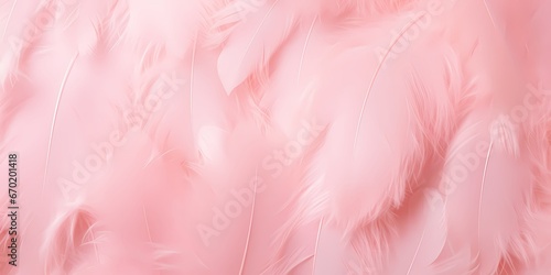 Soft pink feathers texture background. Swan Feather. 