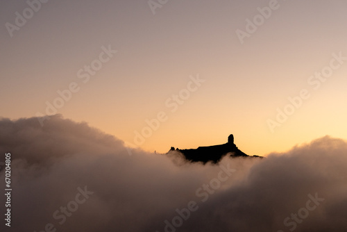 Cumbre de Gran Canaria Isla montaña Roque nublo photo