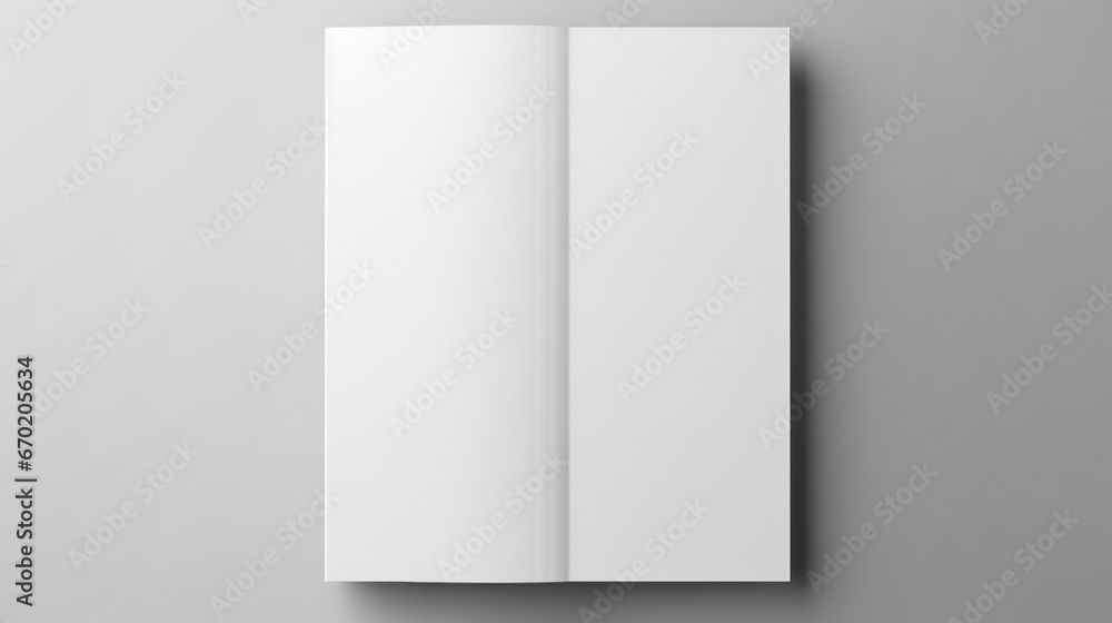White blank vertical A4 brochure mockup on light background. Blank Mockup White blank vertical A4 brochure mockup on light background. Blank Mockup