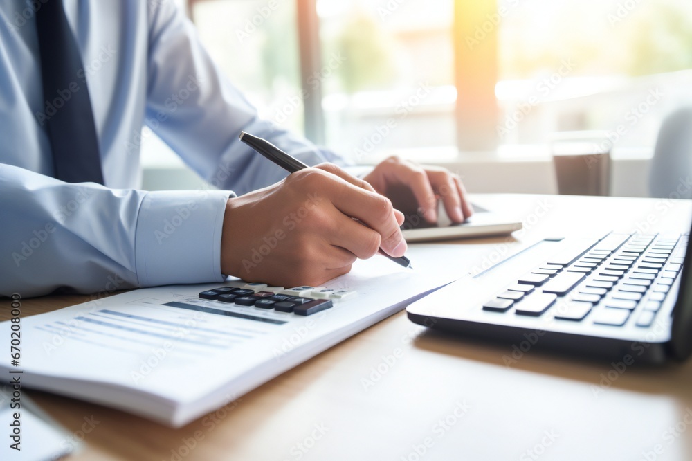 Successful Accounting Professional Analyzing Financial Data Successful Accounting Professional Analyzing Financial Data