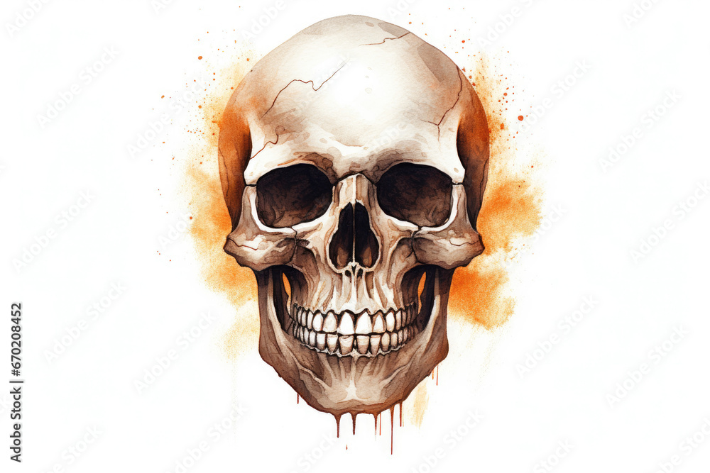 Fototapeta premium Skull head design