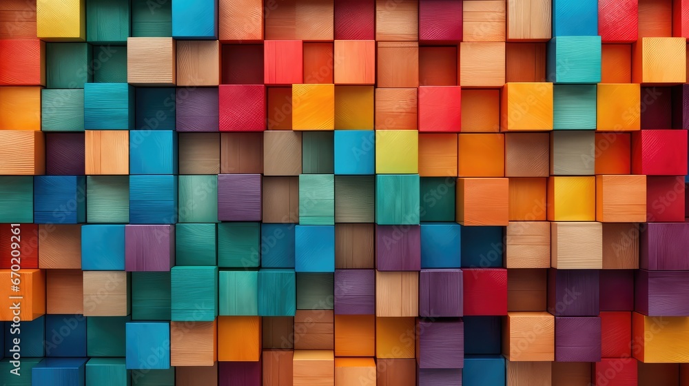Abstract background with wood blocks Abstract background with wood blocks