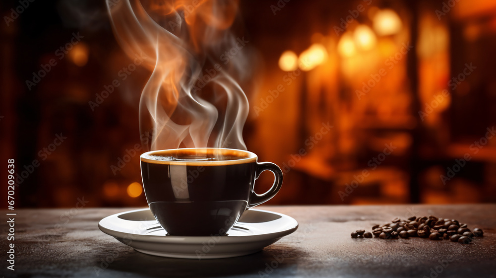 cup of hot coffee with smoke, blurred background, cup, coffee, drink, cafe, table, hot, espresso, aroma, caffeine, cappuccino, morning cup of hot coffee with smoke, blurred background, cup, coffee, drink, cafe, table, hot, espresso, aroma, caffeine, cappuccino, morning