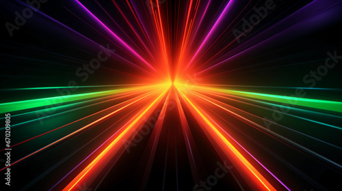 Vibrant Techno Dreams: Neon Glow Abstraction © Martin Studio