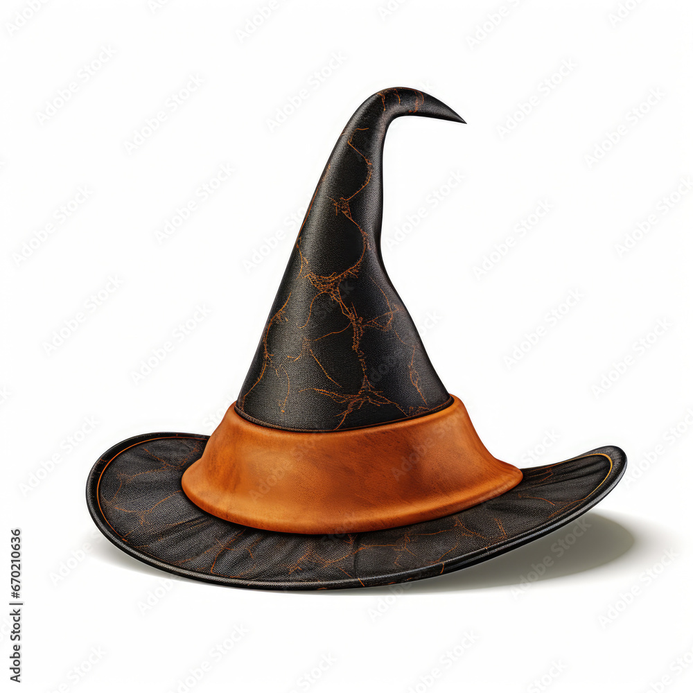 Witch hat isolated on white background Witch hat isolated on white background