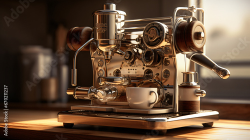 espresso coffee maker with coffee in the making, coffee, machine, espresso, cafe, barista, drink, cappuccino, 