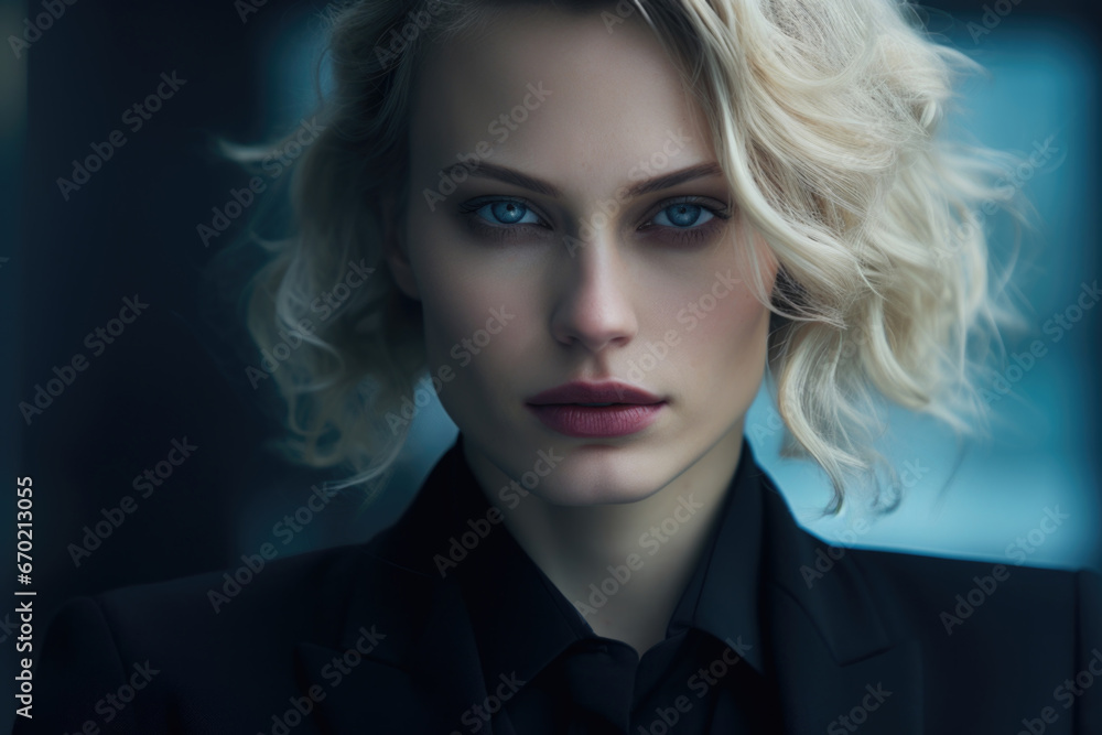 Close-up photo of a female psychologist. Concept of health, peace and balance Close-up photo of a female psychologist. Concept of health, peace and balance