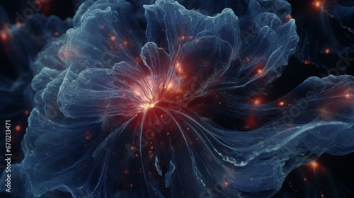 A stunning close-up of Nebula Nigella's central region, highlighting its ever-shifting patterns.