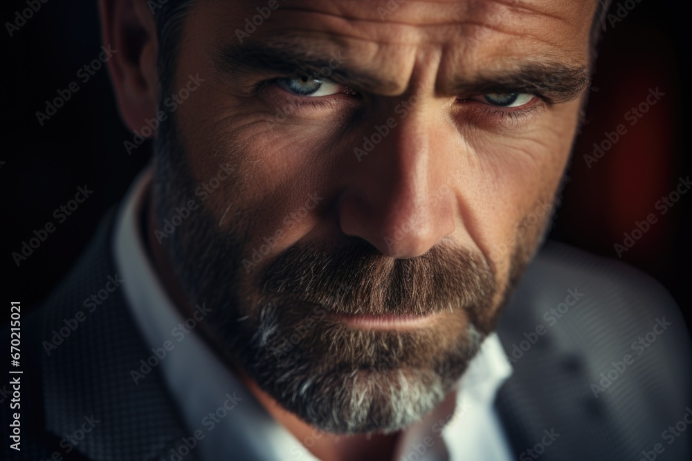 Close-up photo of a male psychologist. Concept of health, peace and balance Close-up photo of a male psychologist. Concept of health, peace and balance