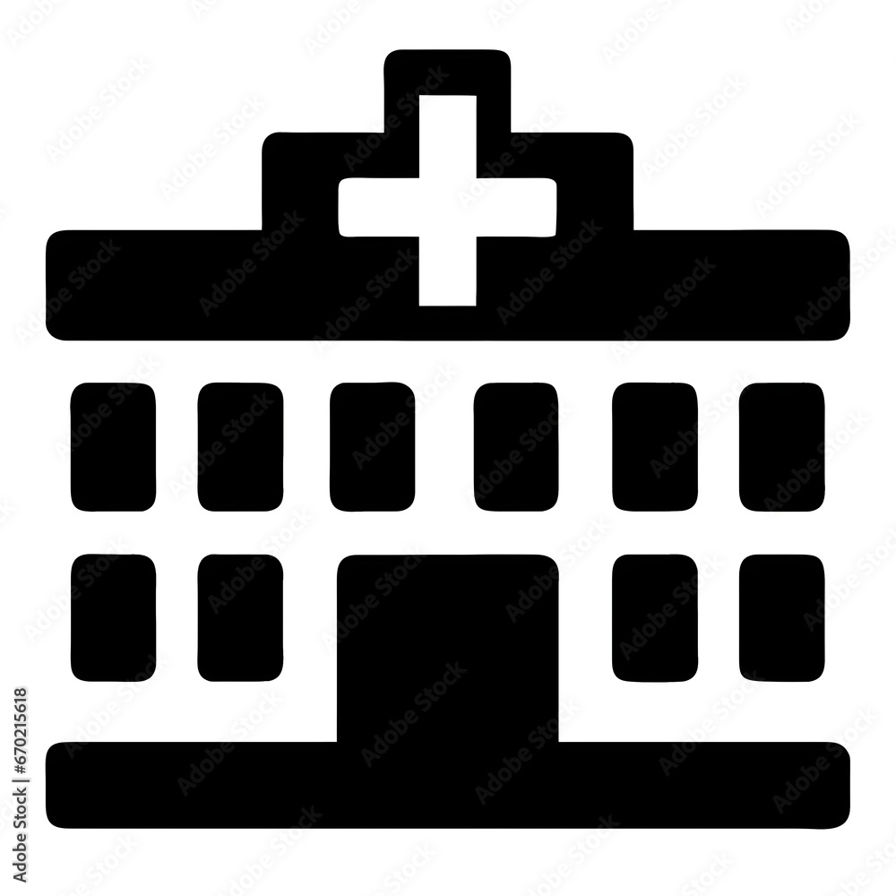 Obraz premium Hospital Building icon