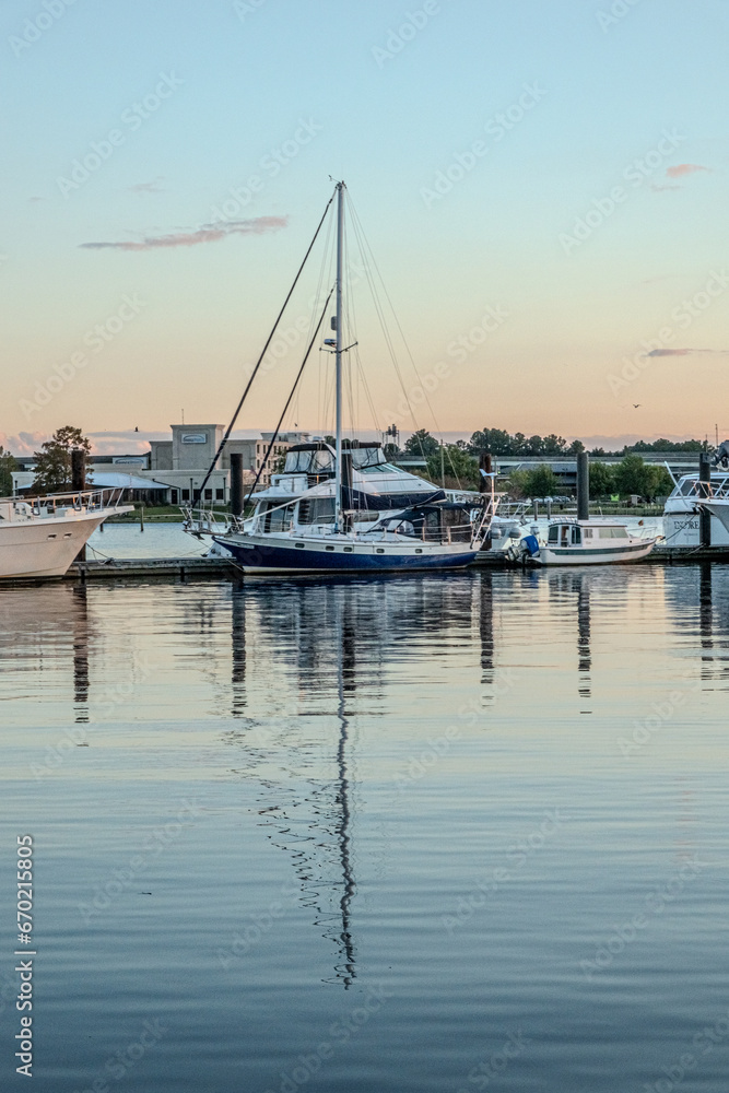 Fototapeta premium new bern north carolina town riverfront scenes