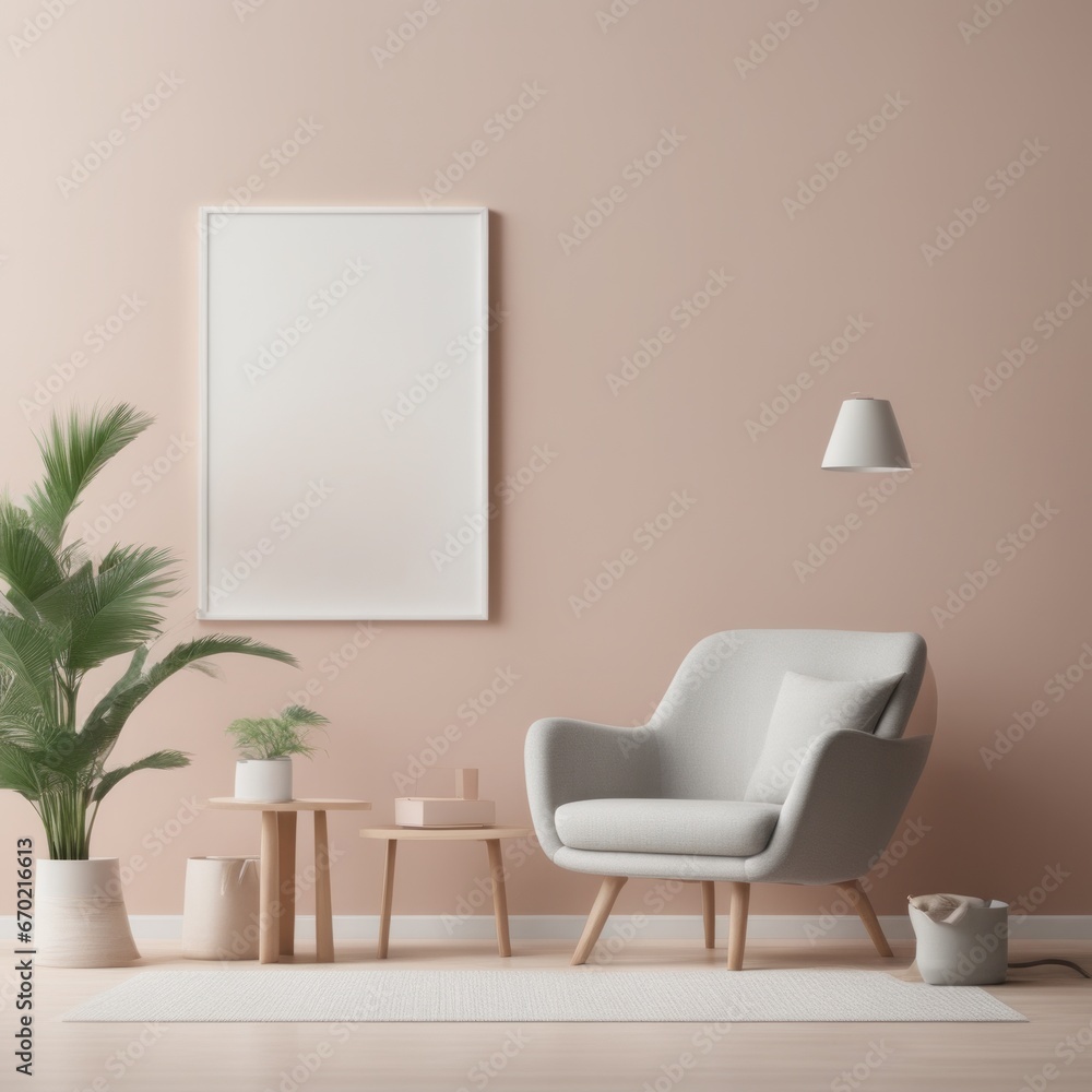 modern interior of the living room with empty wall mockup for your design, 3D render modern interior of the living room with empty wall mockup for your design, 3D render modern interior with a wooden 