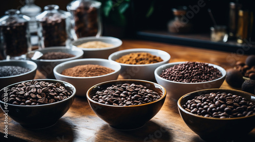coffee beans and spices photo