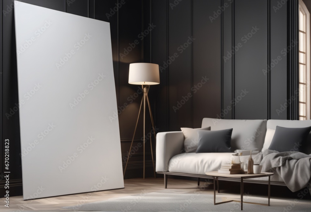 modern luxury living room with empty poster and frame. mockup for your design modern luxury living room with empty poster and frame. mockup for your design blank black poster mockup on the wall with m