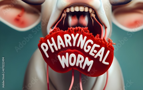 Pharyngeal worm photo