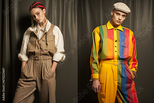 Gender-neutral fashion. LGTBI concept Embrace diversity social responsability photo