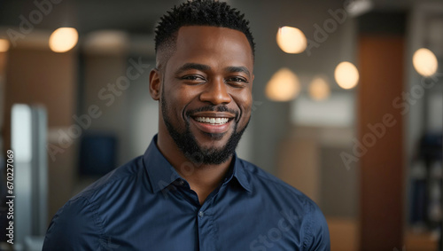 Portrait of an African American businessman in the office