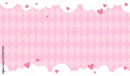 Abstract pink background with hearts. Abstract pink background with little hearts. Decoration banner themed Lol surprise doll girlish style. Invitation card template