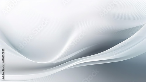 Grey white abstract background with flowing particle