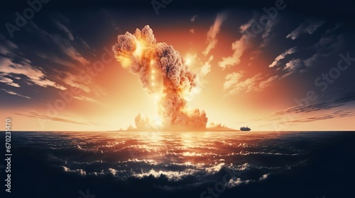 explosion nuclear bomb in ocea