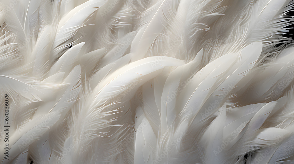Obraz premium Background texture of multiple feathers