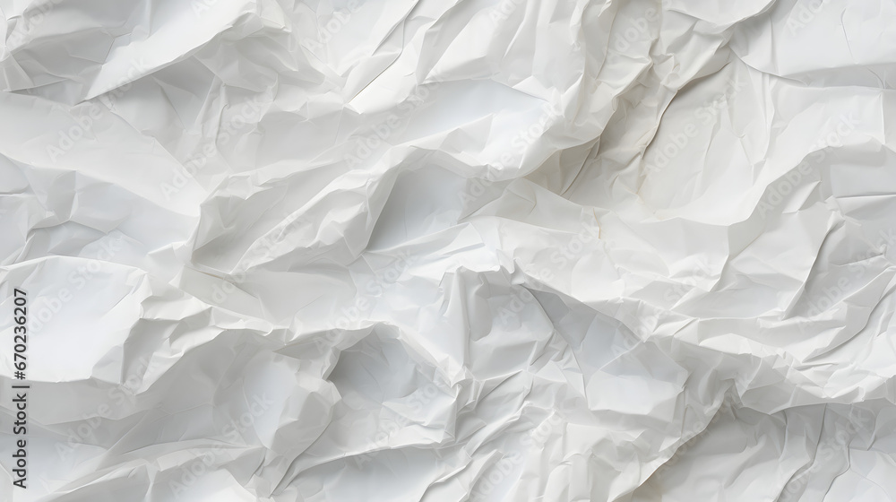 Fototapeta premium Seamless pattern of crumpled paper texture