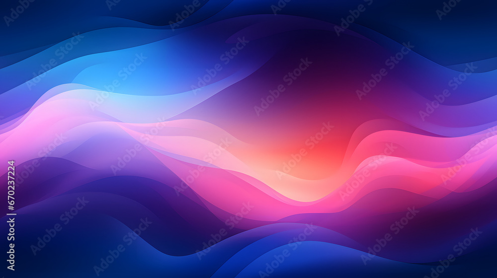 Seamless blue, red, and purple wave pattern background