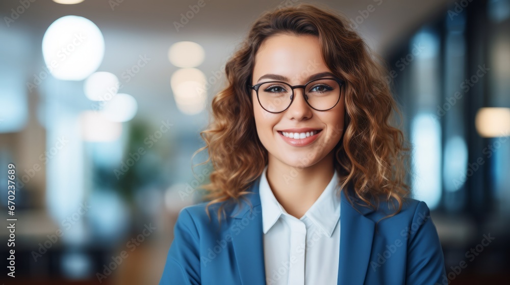 Pretty and confident lawyer of business woman