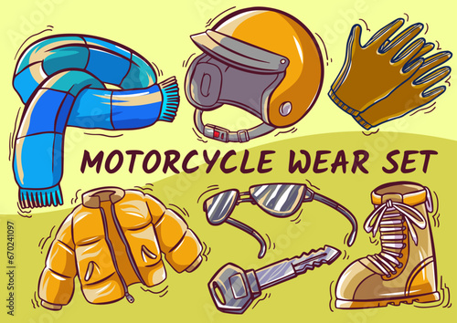 Tools pattern illustration fresh and colorful	