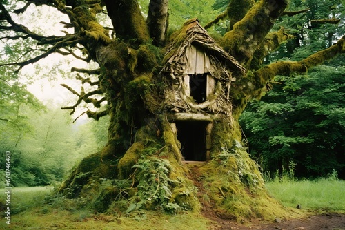 an anachronistic tree house
