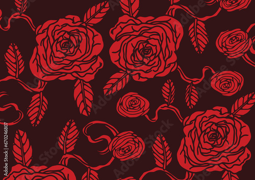 Vector hand drawn colorful flower illustration.