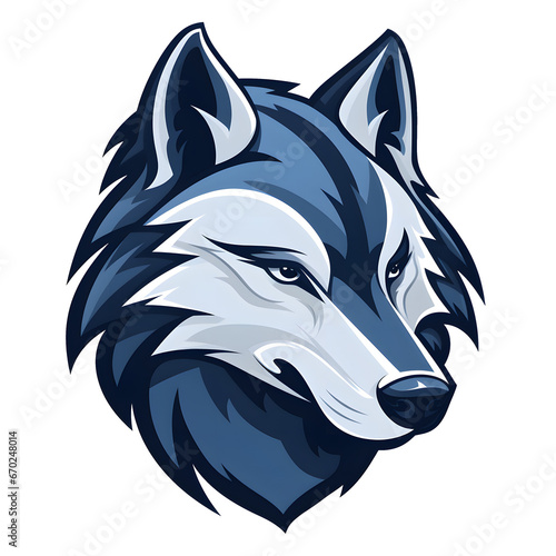 Wolf in transparent background, Icon