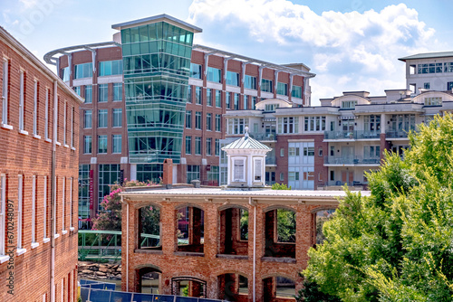 Obraz na plátně greenville south carolina city street scenes