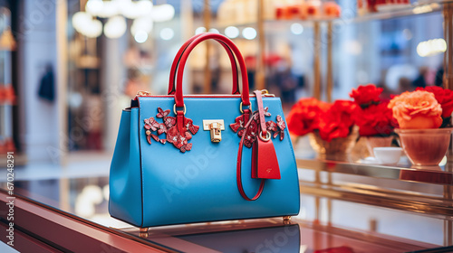  handbag in a boutique or bag shop