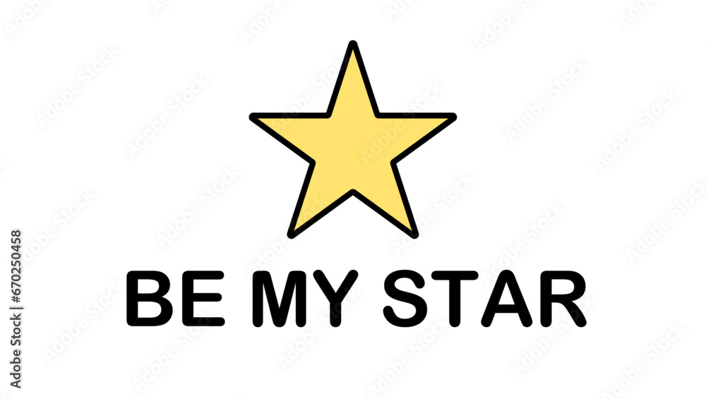 template be my star for cards