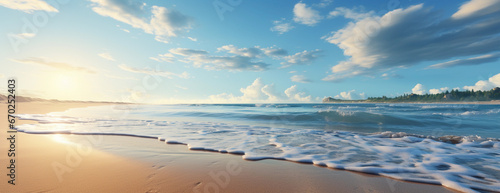 Beautiful tropical beach and sea landscape background © ardanz