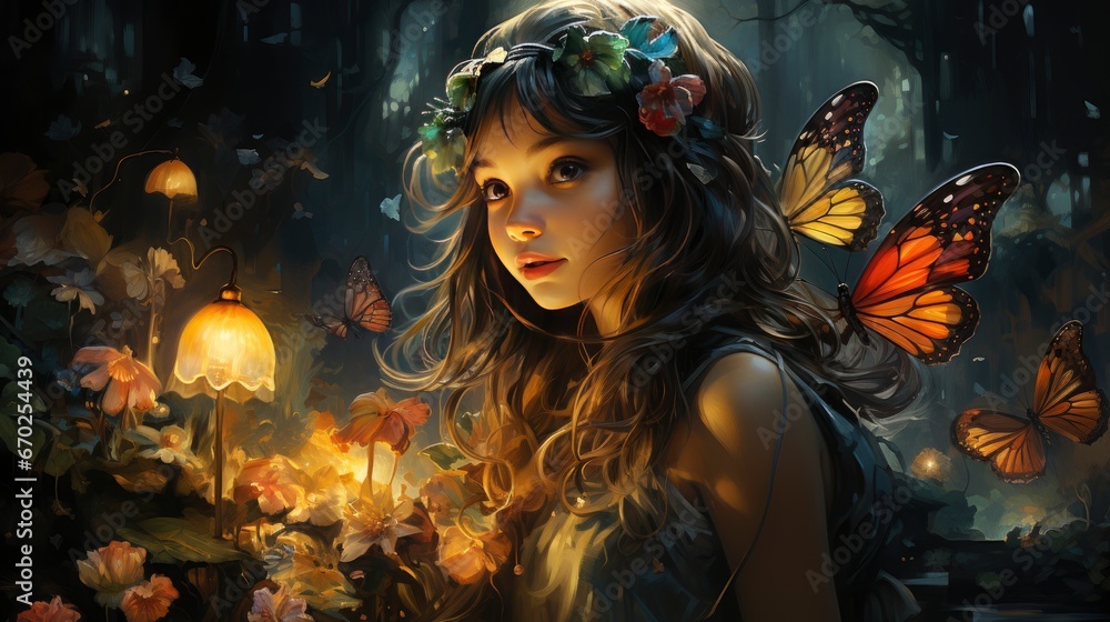 Beautiful fairy world landscape. fantasy background for journals, prints, background and backdrops. Beautiful fairy world landscape. fantasy background for journals, prints, background and backdrops.