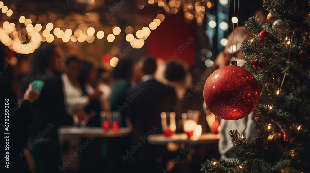 Christmas business party background