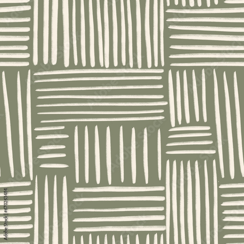 Abstract Organic Shapes Seamless Pattern. Pastel boho background in minimalist mid century style. Perfect seamless print for home decor.