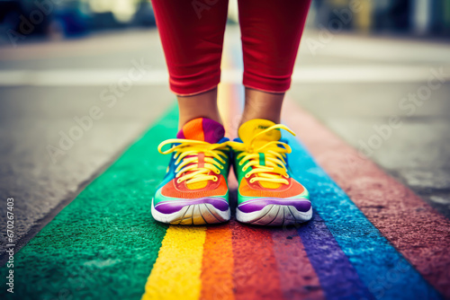 LGBTQ in the fitness blogging world concept   rights embrace diversity