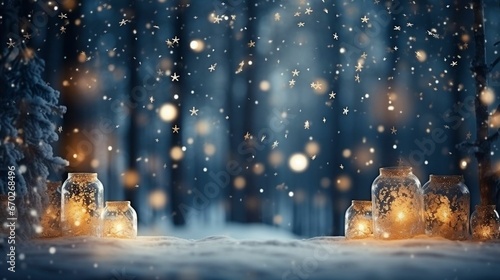 Fairy lights twinkling inside jars, a mystical sight © Halim Karya Art