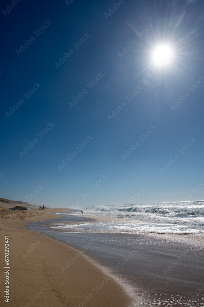 View on Plage de Horizon, Plage de l'ocean near Le Phare du Cap Ferret — free download