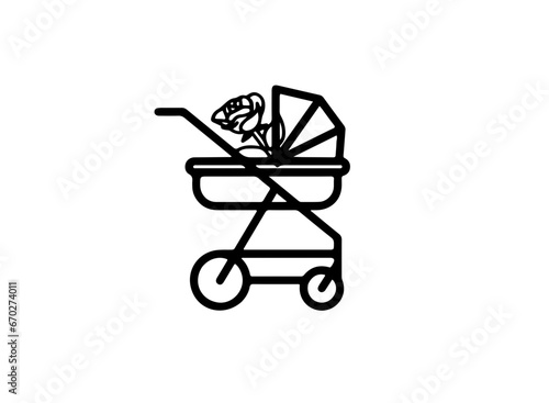 roses in cart