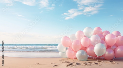Baby party, celebration festive banne, balloons, Enchanting Colorful Balloon Cool Photo Gallery