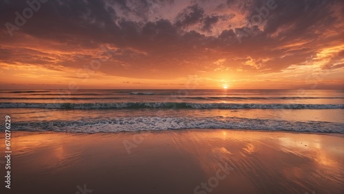 Sunset at a beach