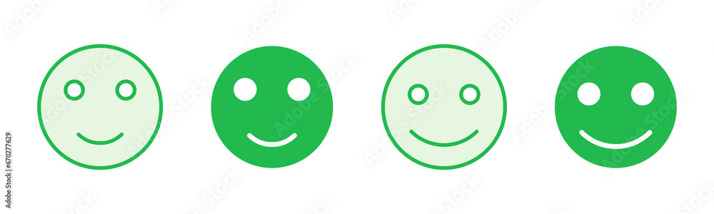 smile icon set. smile emoticon icon. feedback