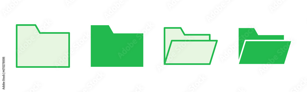 Folder icon set. folder vector icons Folder icon set. folder vector icons